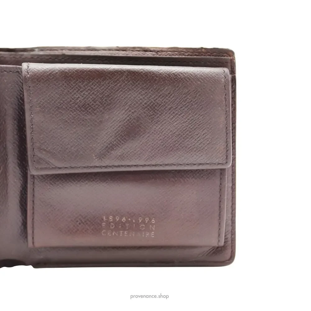 🔴 Louis Vuitton Centenaire Edition Marco Wallet - Damier Ebene